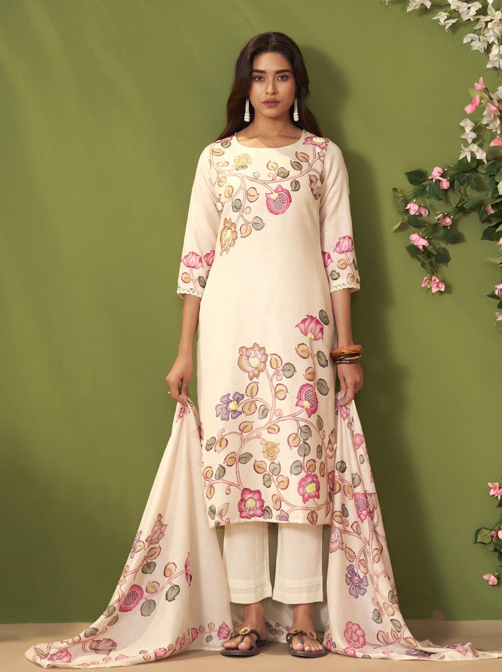 Itrh Parch Cotton Linen Suit Set
