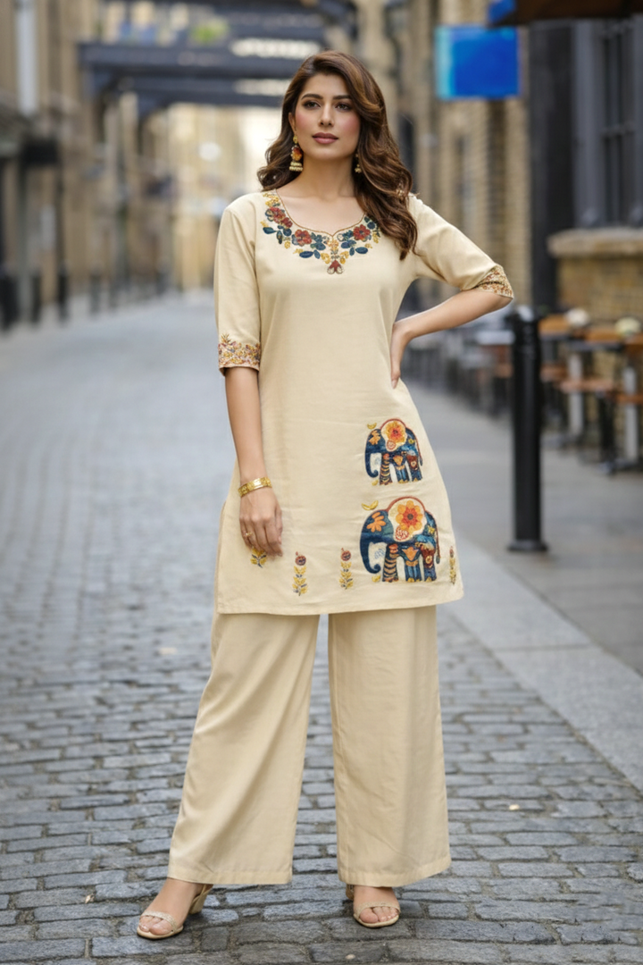 Bahara Angel Embroidered Co-ord Set