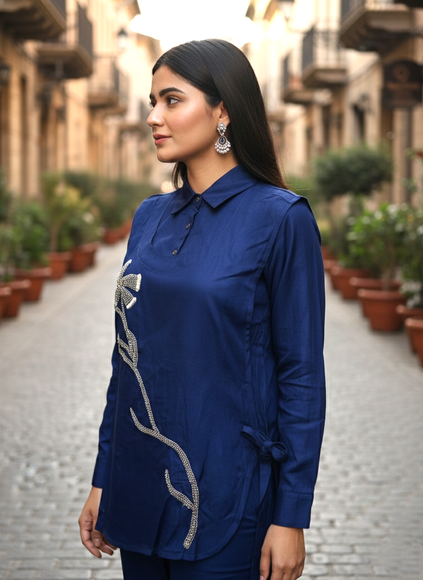 Midushi Tiffany Embroidery co-ord set