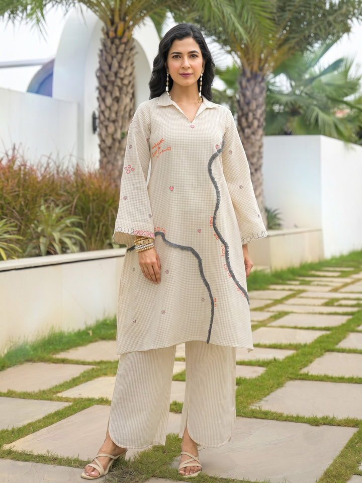 Tatva parch cotton kurta pant set