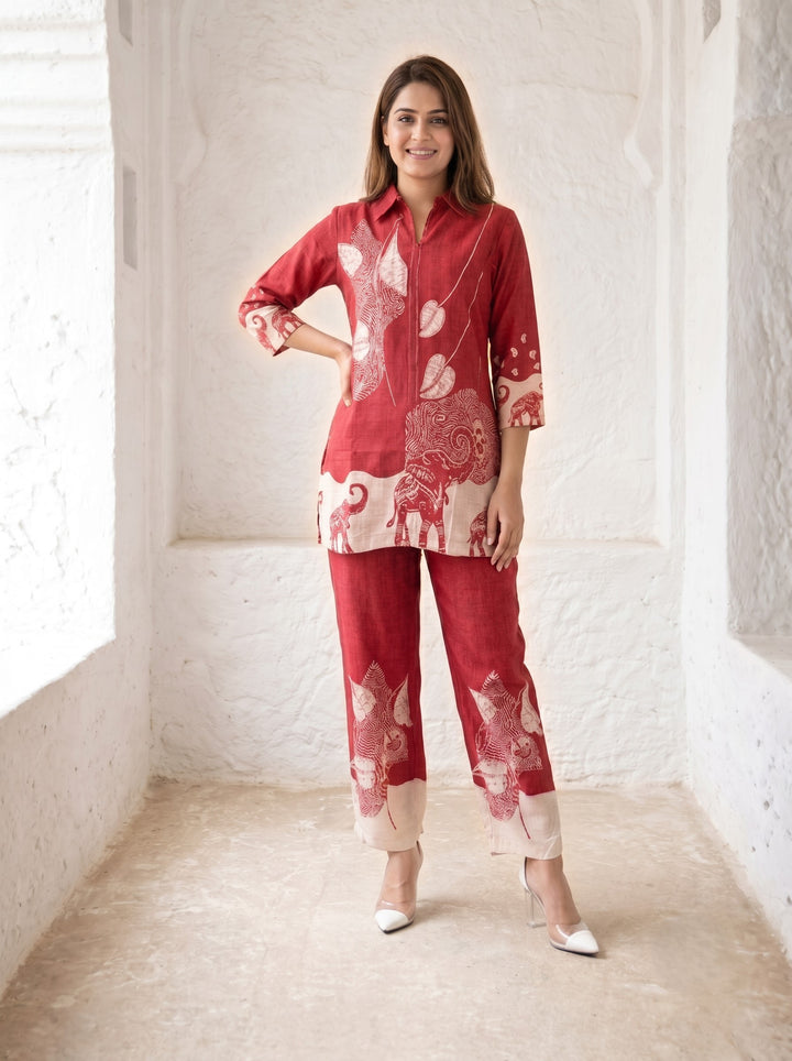 Akshara canta printed Cotton co-ord set