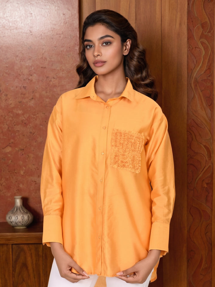 Sharanya Tangerine Premium Shirt