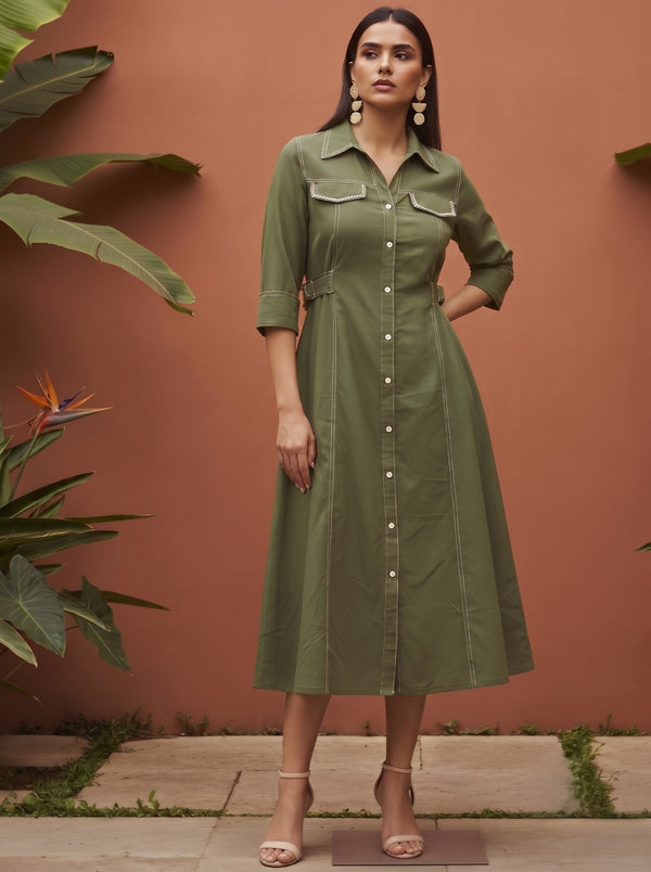 Ivanka Luner cotton dress