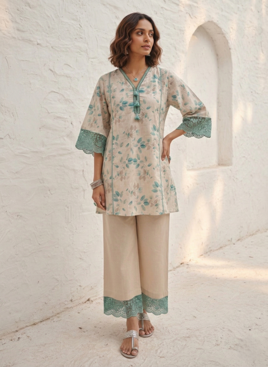 Swades sea cotton co-ord set