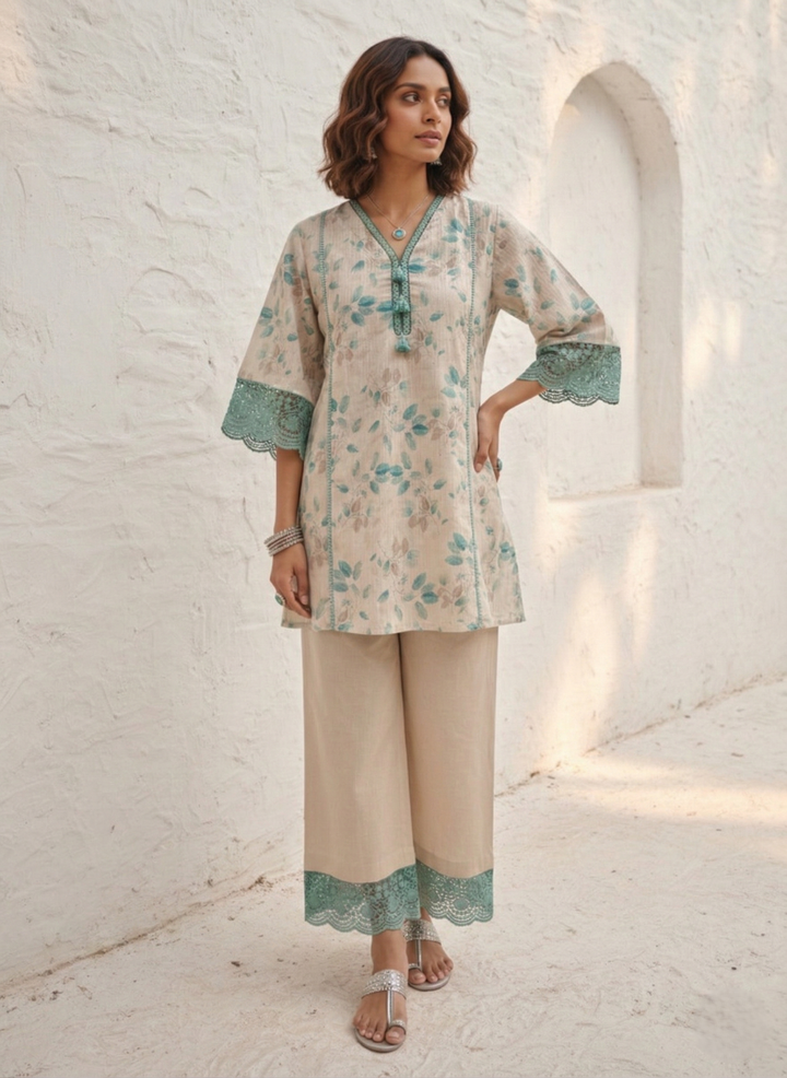 Swades sea cotton co-ord set