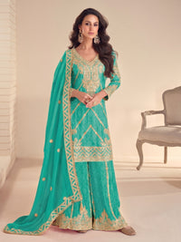 Koyal Peacock Full Work Suit Set