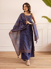 Karen jay cotton printed suit set