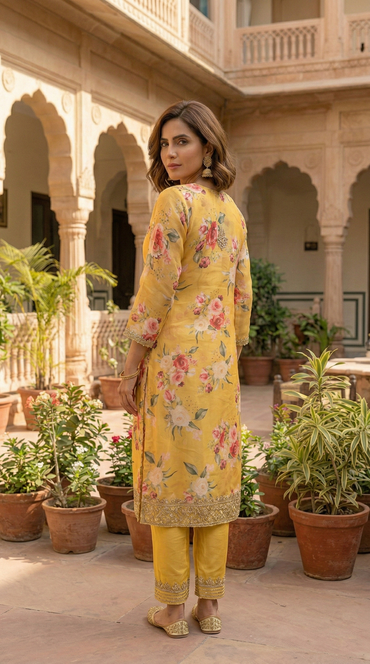 Mahi Amber work premium Suit Set