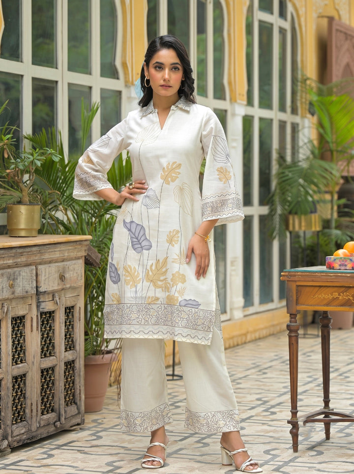 Dagdai Dove cotton printed co-ord set