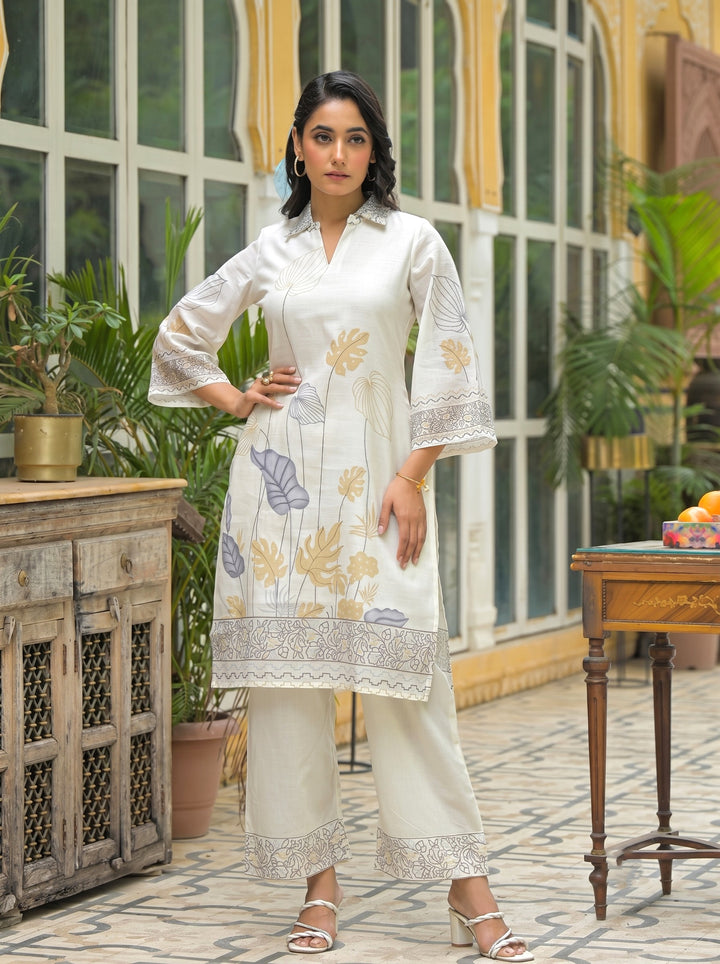 Dagdai Dove cotton printed co-ord set