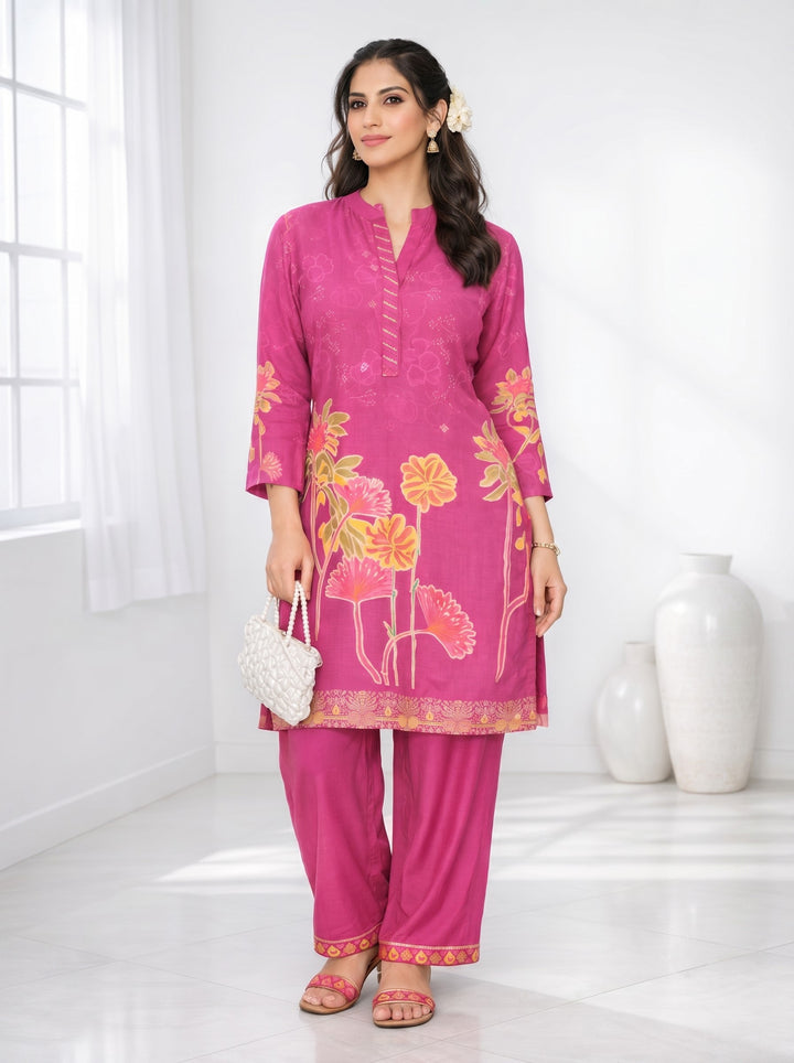 Palash flamingo premium co-ord set