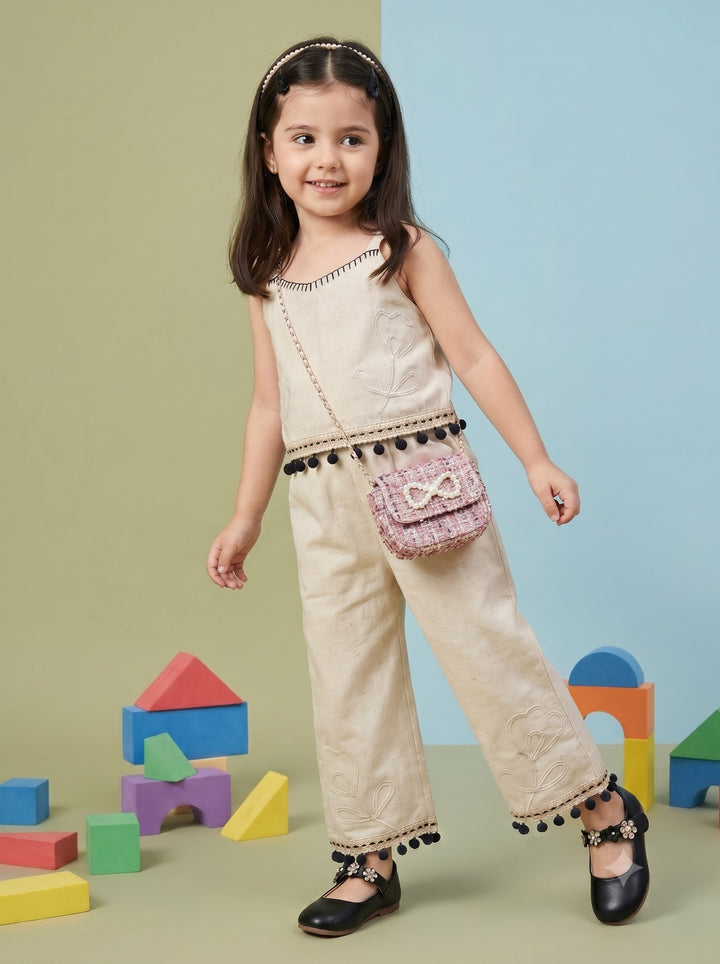 Joy frost embroidery cotton co-ord set