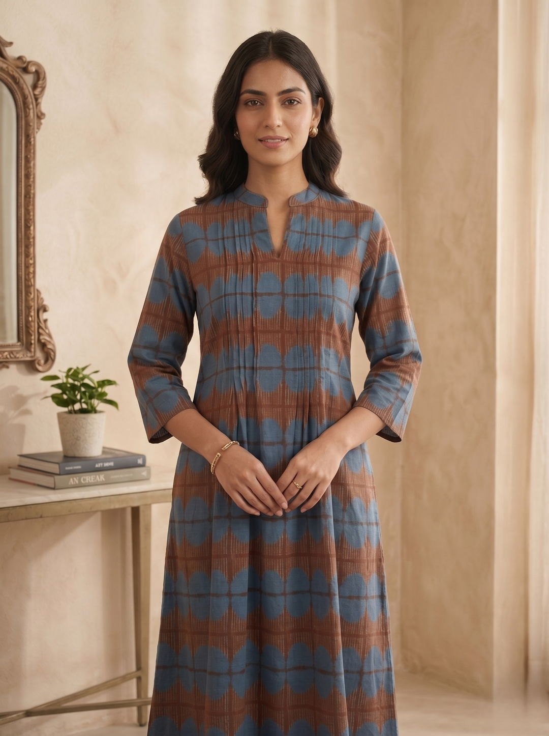 Akshara cela cotton kurta pant set