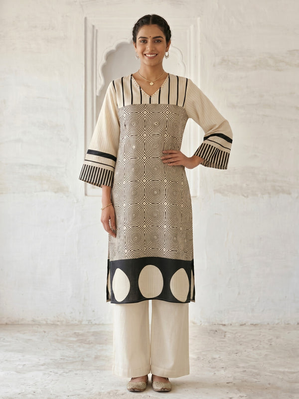 Swades mono cotton kurta pant set