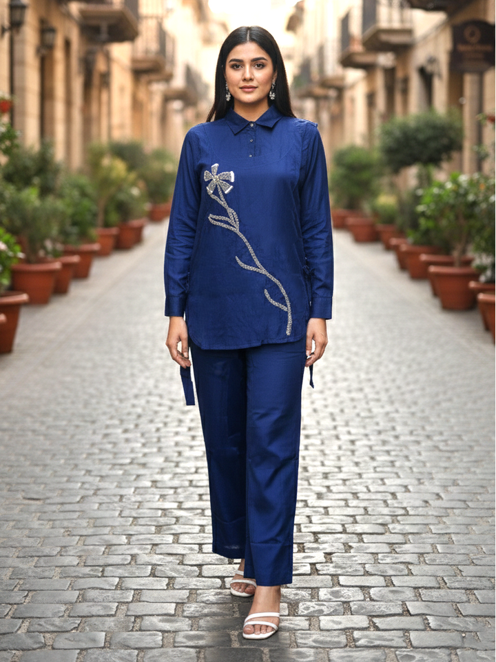 Midushi Tiffany Embroidery co-ord set