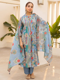 Karen Flax Cotton Suit Set