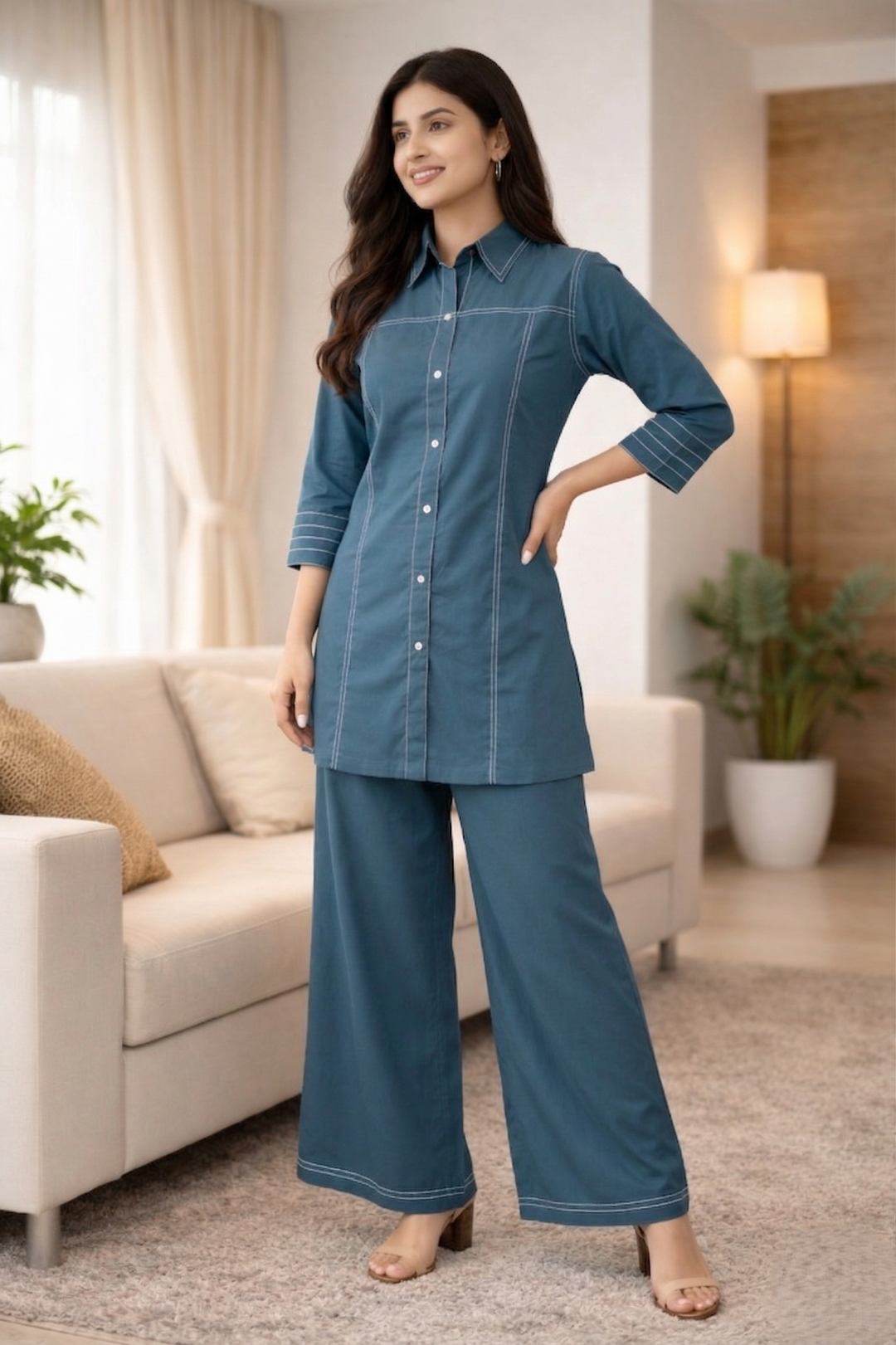 Akshara yale cotton co-ord set