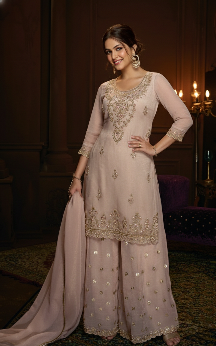 Haniya Daisy Full Heavy Work Gharara Set