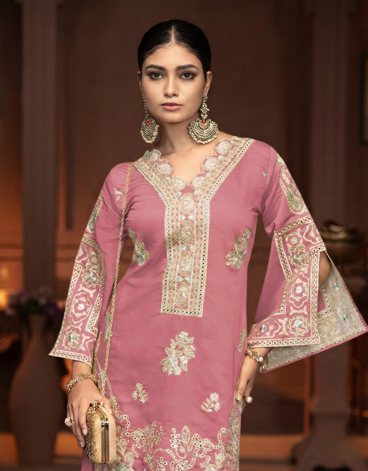 Mayuri Rouge embroidery co-ord set