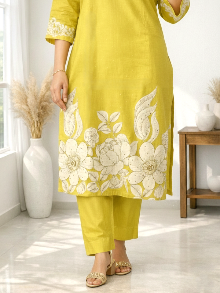 Reet Amber Printed Work Suit Set