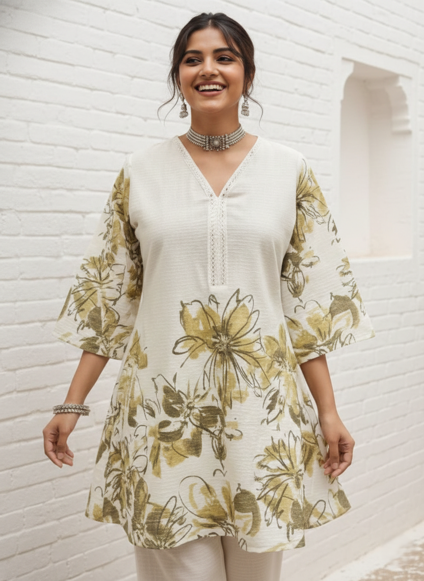 Swades Fern cotton co-ord set