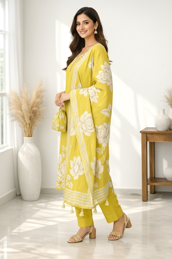 Reet Amber Printed Work Suit Set