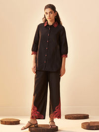 Tisca matte embroidery co-ord set