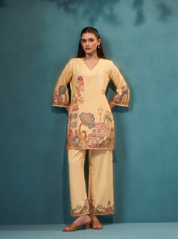 Itrh Chrome Cotton Co-Ord Set