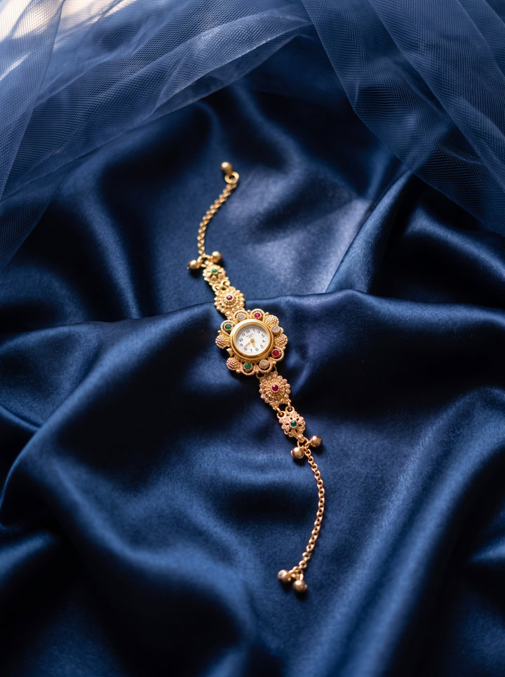 Kashmiri Regal Gemstone Watch Bracelet