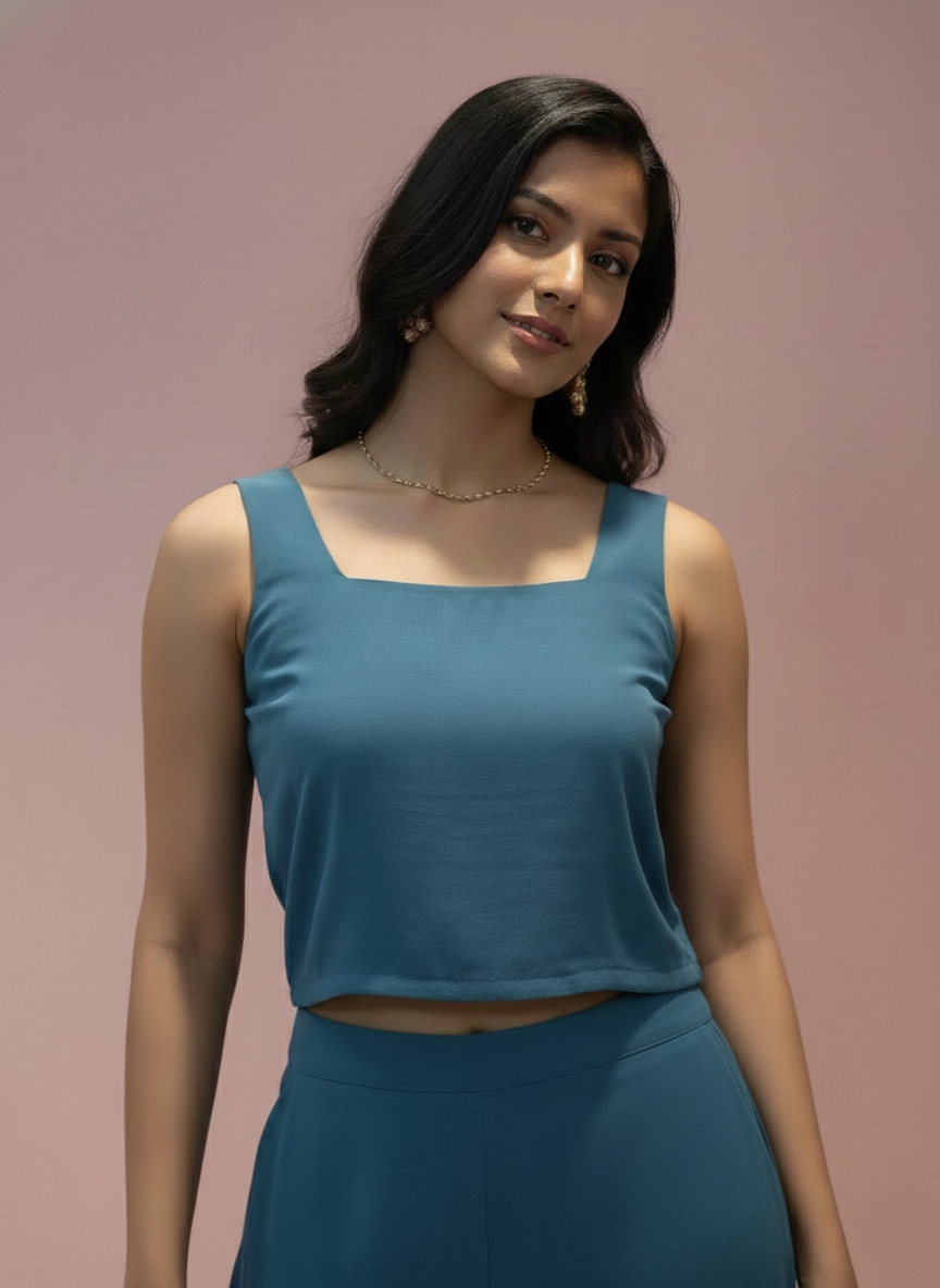 Chaitri Teal Fusion 3 pc set