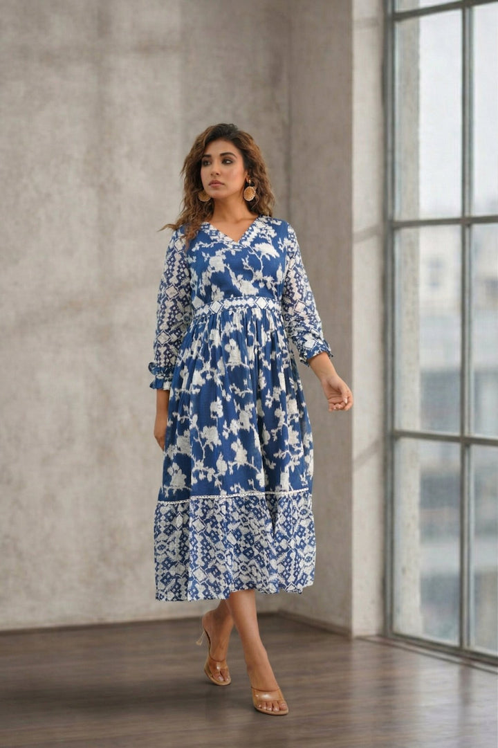 Rabha Admiral Printed Dress