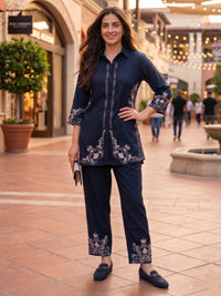 Prisha yin embroidery cotton co-ord set
