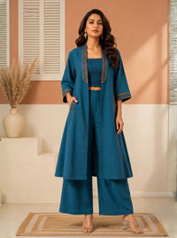 Chaitri Teal Fusion 3 pc set