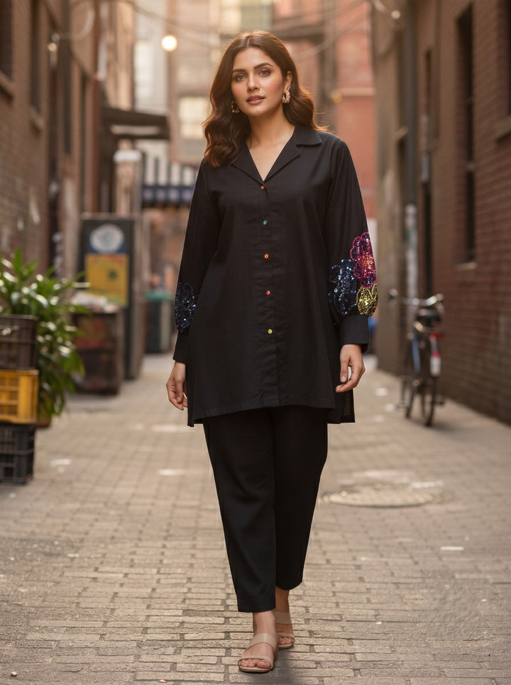 Niharika Onyx Handwork Co-ord Set