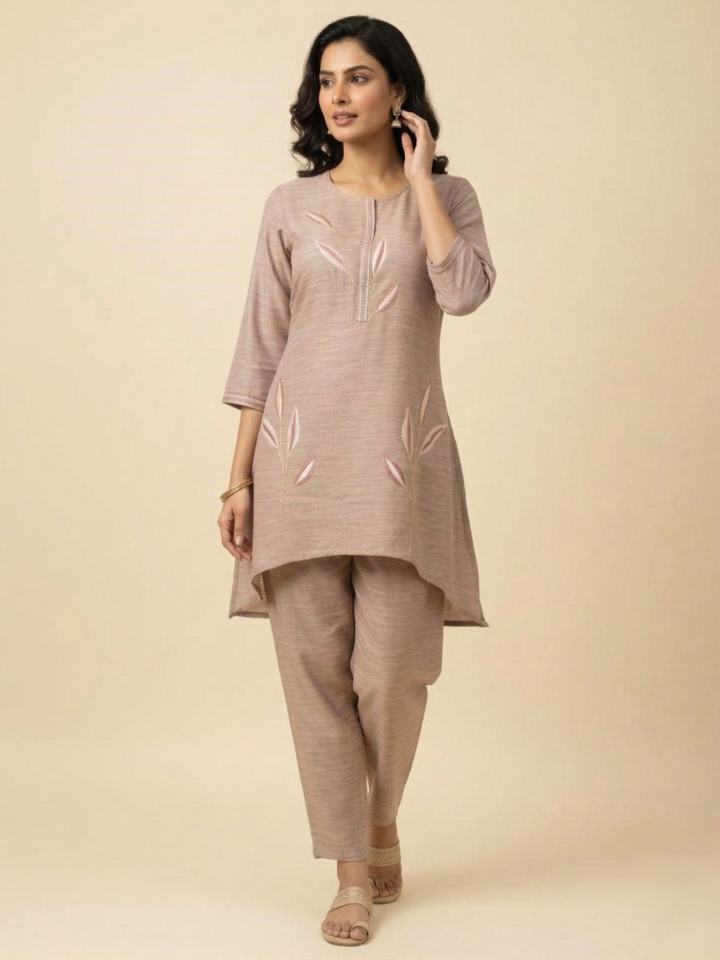 Prisha parch embroidery co-ord set