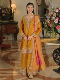 Areesa canary full work suit set