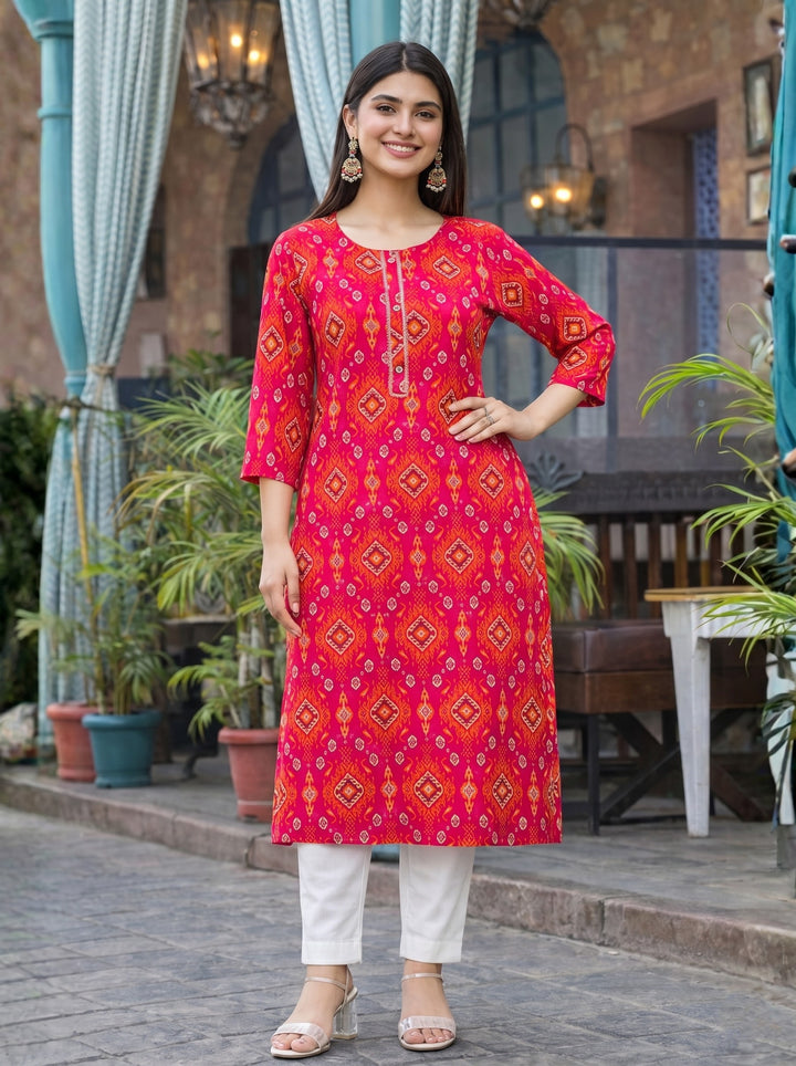 Varisha Rouge Printed Work Kurti