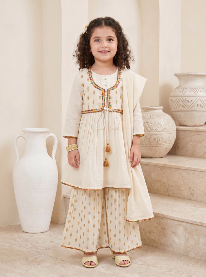 Joy parch kids cotton suit set