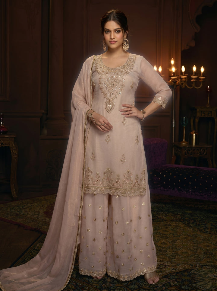 Haniya Daisy Full Heavy Work Gharara Set