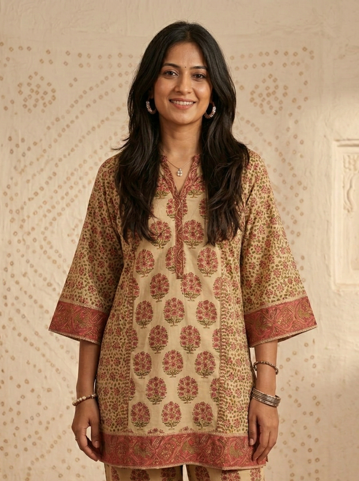 Swades Canta Printed Cotton Co-ord Set