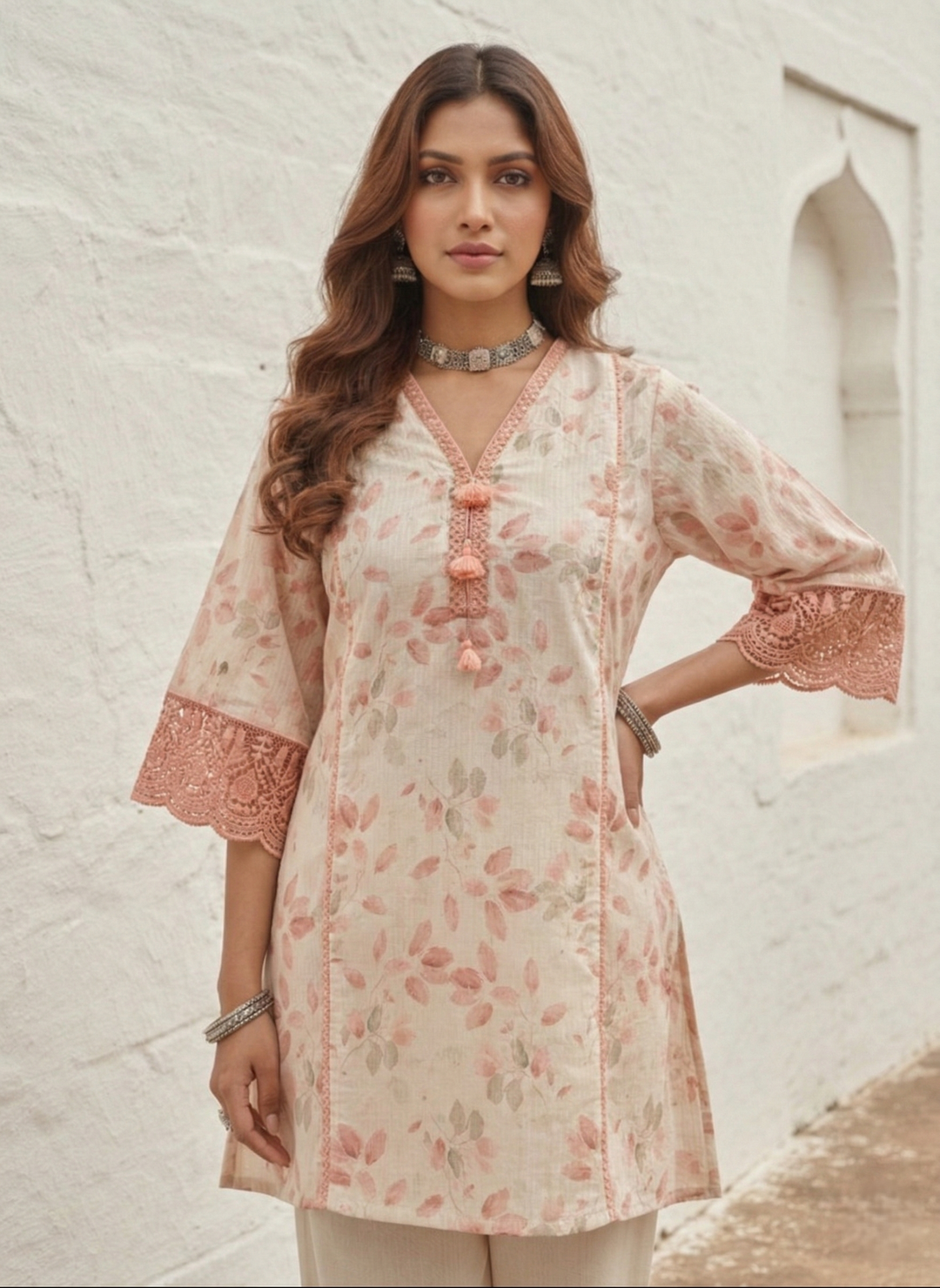 Swades blossom cotton co-ord set