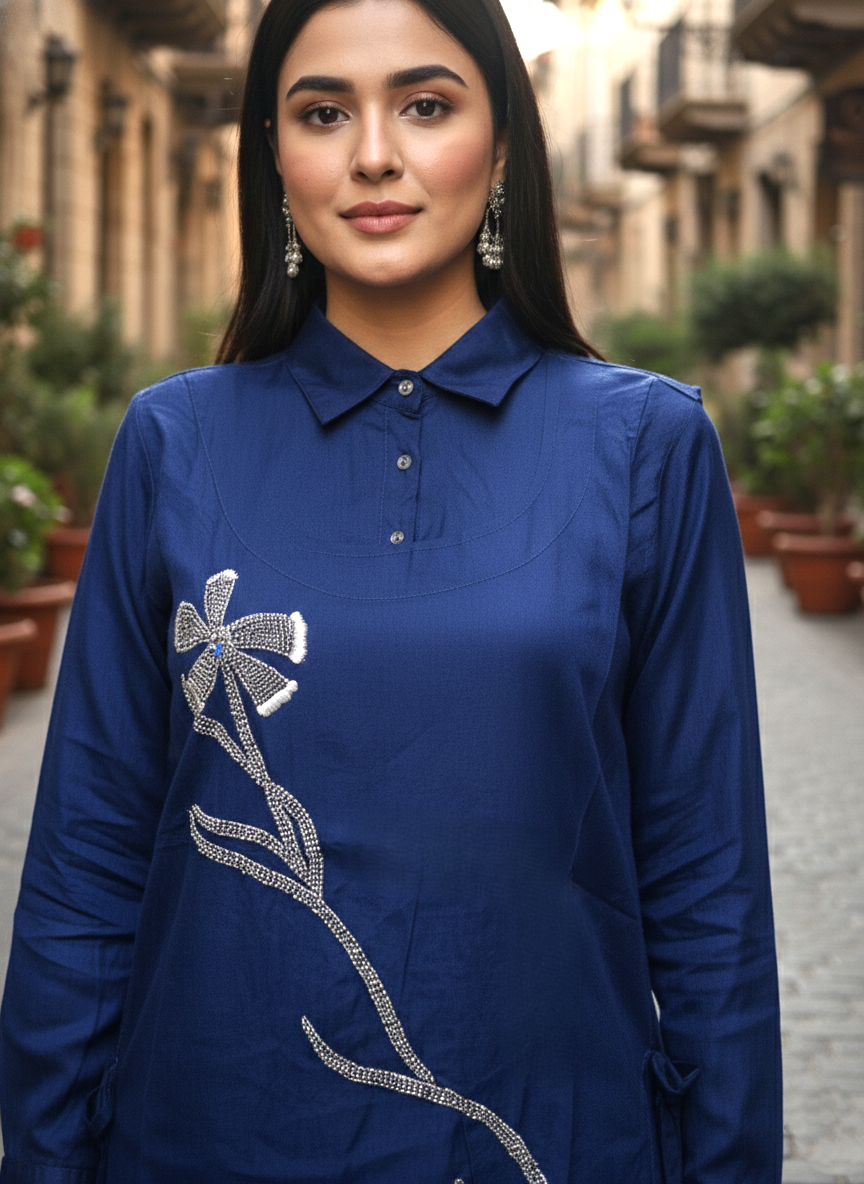 Midushi Tiffany Embroidery co-ord set