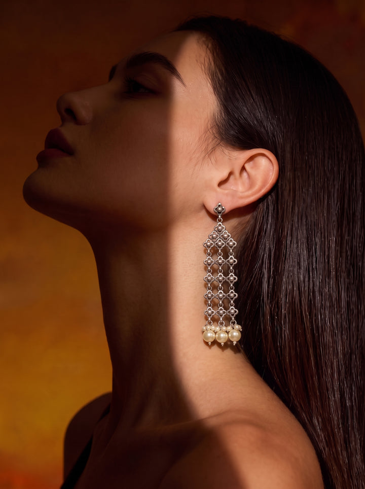 Crystal Cascade Drop Earrings