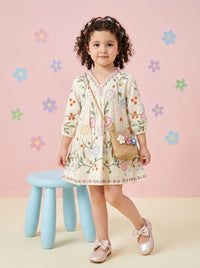 Joy daisy embroidery cotton dress