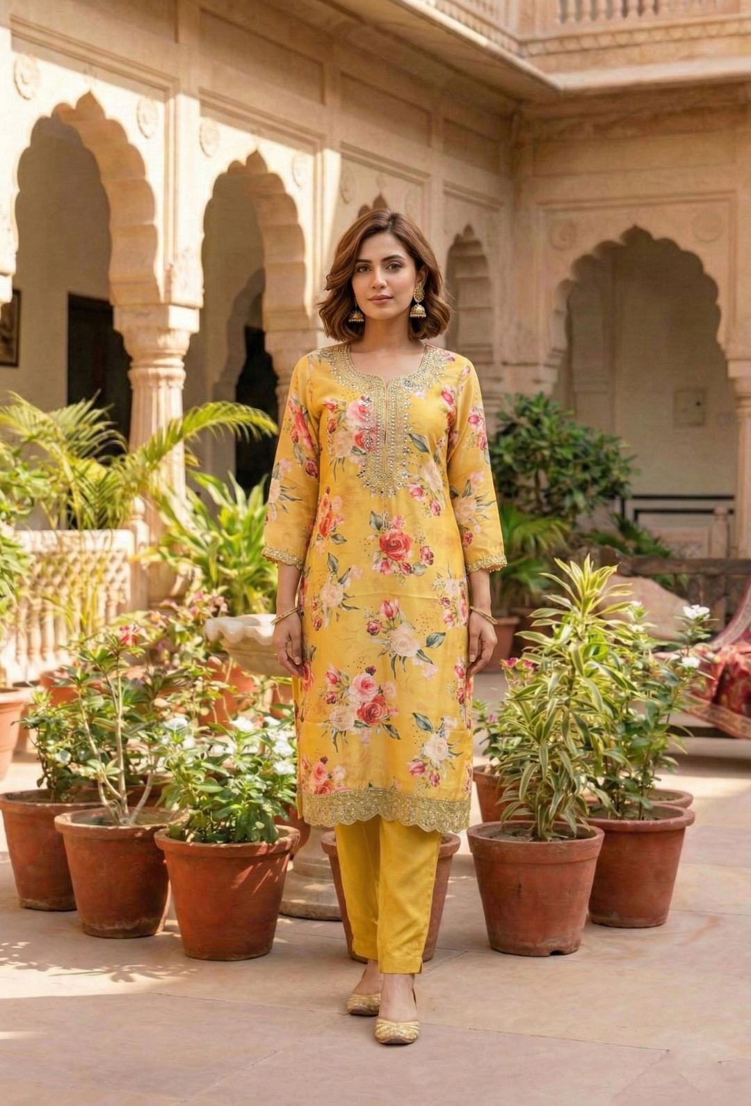 Mahi Amber work premium Suit Set