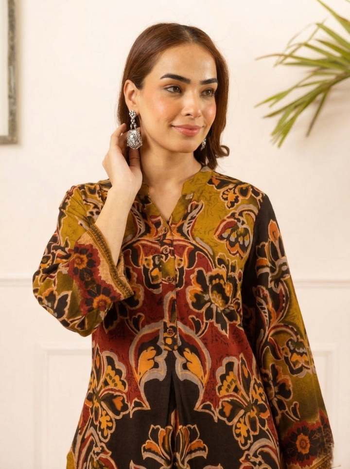 Karen russet printed Co-ord set
