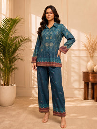 Vriti Peacock Printed Co-ord Set
