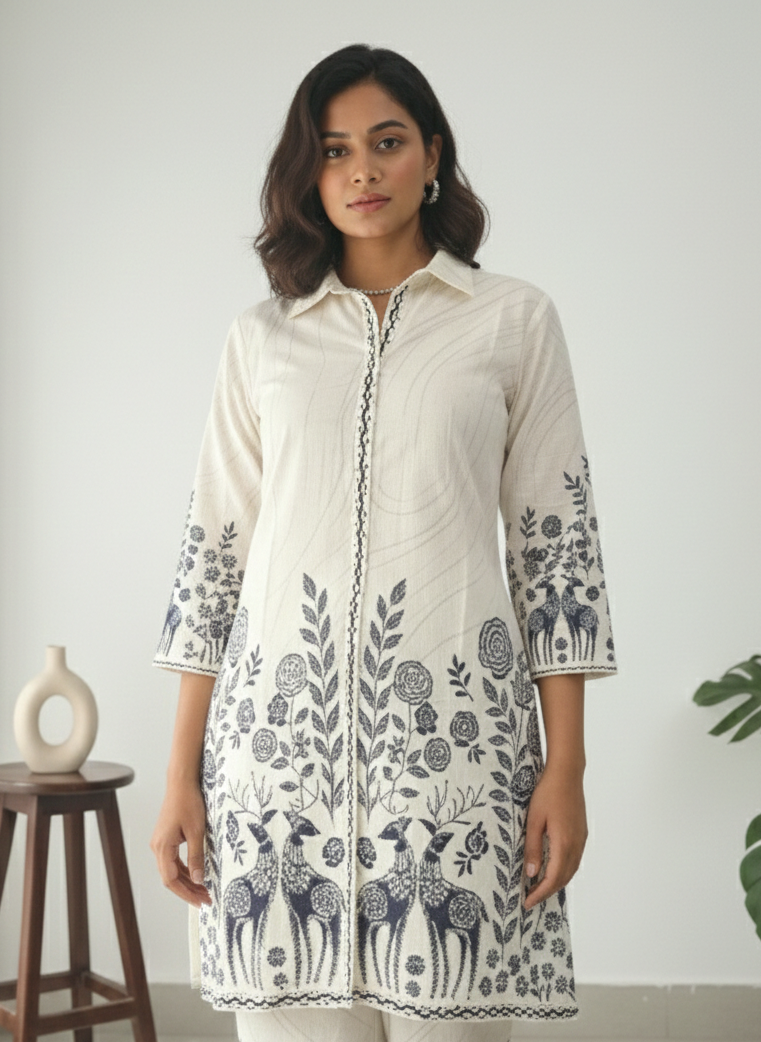 Reet Dove Embroidered Co-ord Set