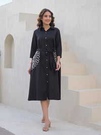 Tatva penn embroidery cotton dress