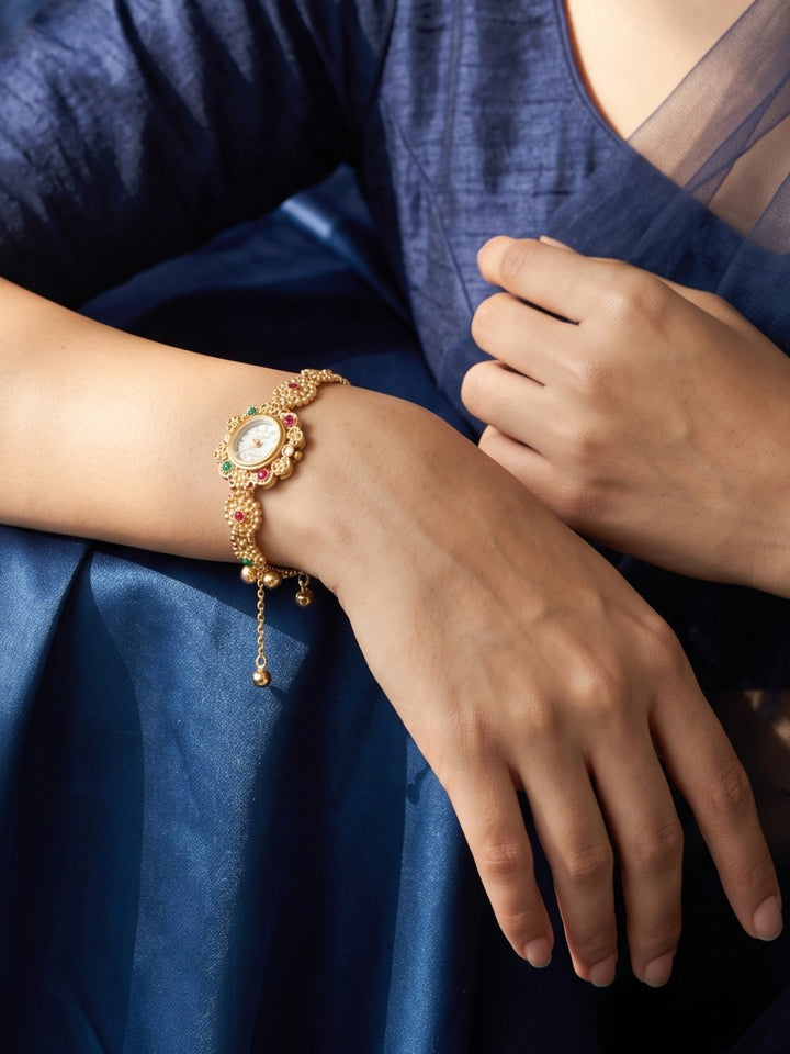Kashmiri Regal Gemstone Watch Bracelet